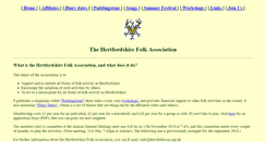Desktop Screenshot of hertsfolkassn.org.uk